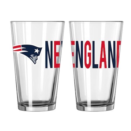 Logo Brands 16OZ PATRIOTS OVERTIME PINT 510614